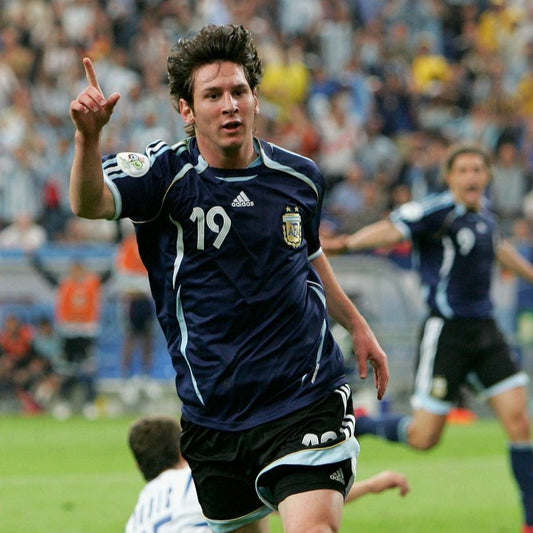 Camisa Argentina Visitante 2006 - Azul Marinho