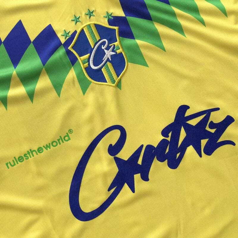 Camisa Corteiz Futebol Brasil Amarela