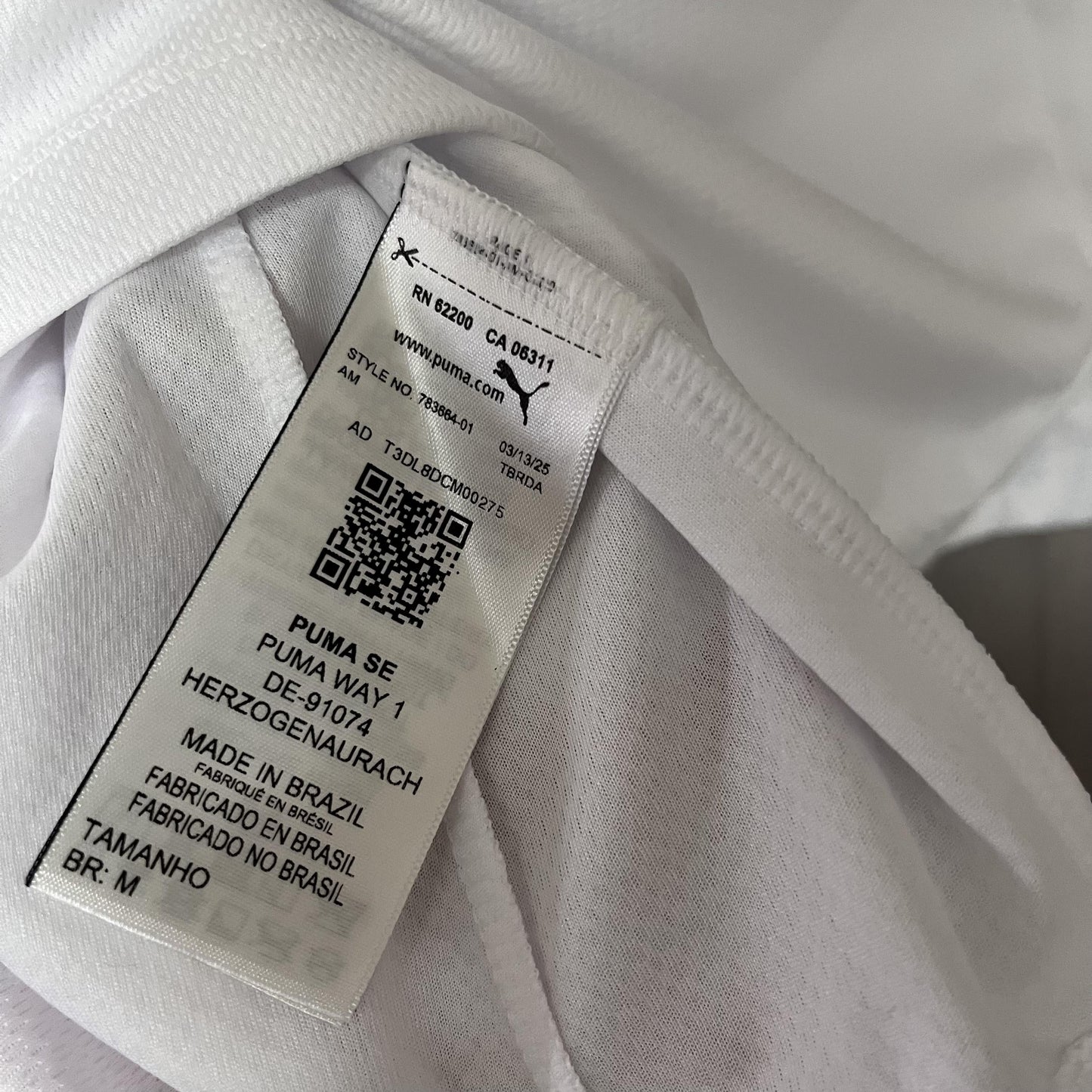 Camisa Bahia Titular 25/26 - Branca Puma Versão Feminina Baby Look