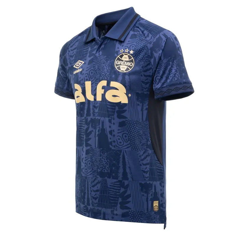 Camisa Grêmio III Marinho Masculina - Classic Umbro 25/26