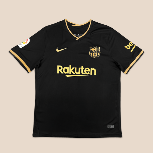 Camisa FC Barcelona 20/21 Away - Preto e Ouro Metálico