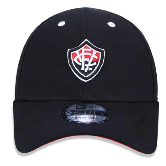 Boné New Era Aba Curva Vitória - Preto