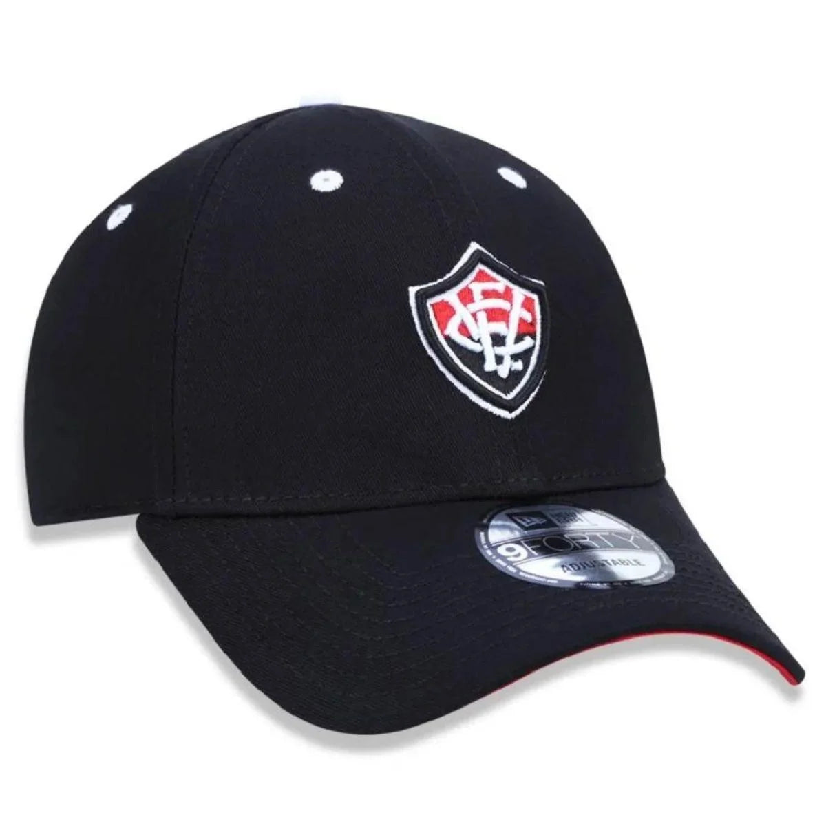 Boné New Era Aba Curva Vitória - Preto