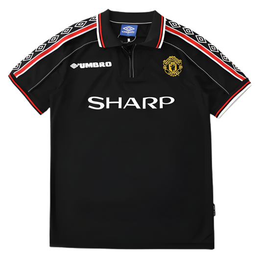 Camisa II Manchester United 1998 Masculina - Preta