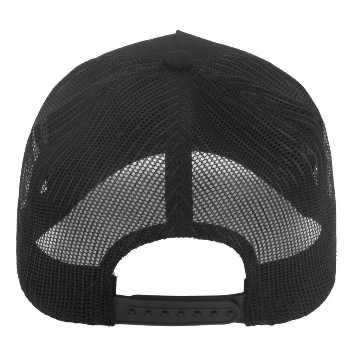 Boné Flamengo Trucker Metal - Preto