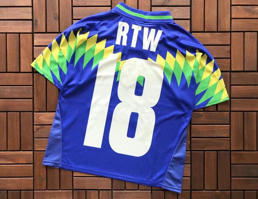 Camisa Corteiz Futebol Brasil Azul