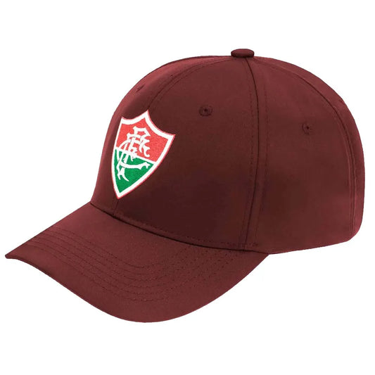 Boné Fluminense Aba Curva Escudo Frontal Grená