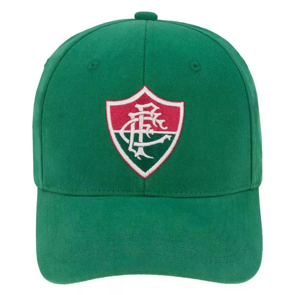 Boné Fluminense Aba Curva Escudo Frontal Verde