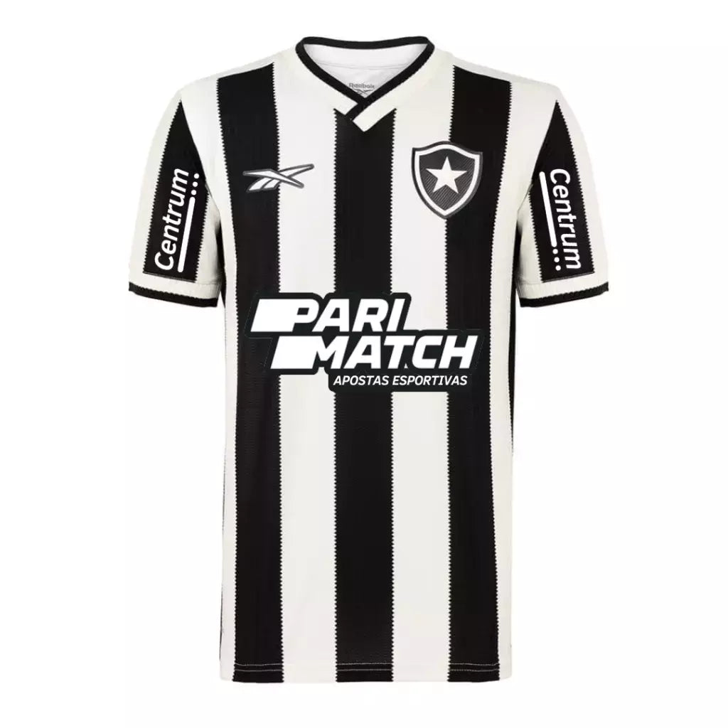 Camisa Botafogo Home 24/25 - Jogador Preta e Branca