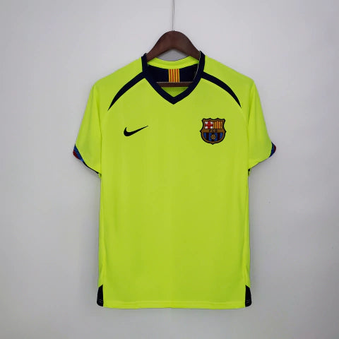 Camisa Retrô Barcelona Away II 05/06Torcedor Nike Masculina - Verde Florescente