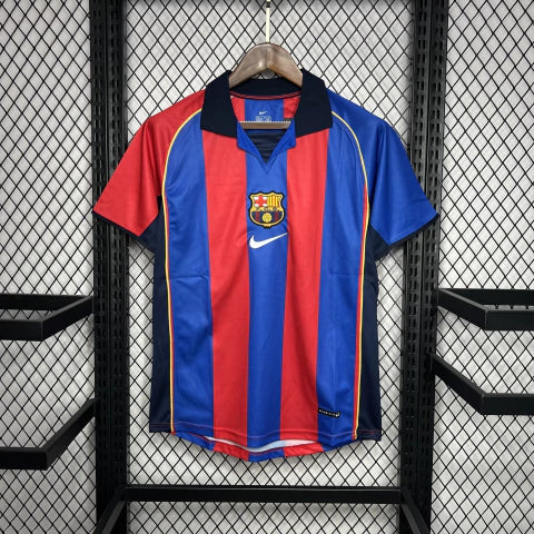 Camisa Barcelona I 2001/02 Nike Retrô Masculina