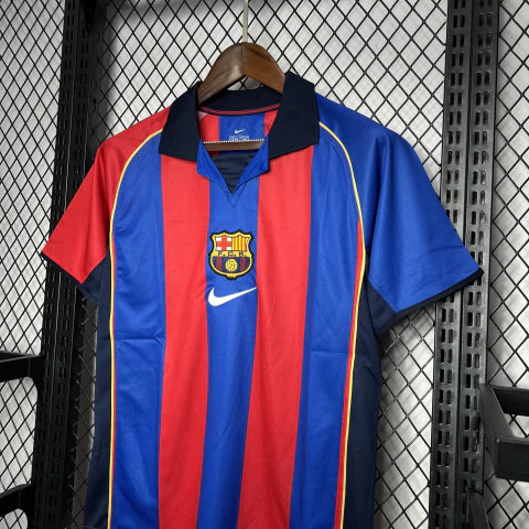 Camisa Barcelona I 2001/02 Nike Retrô Masculina