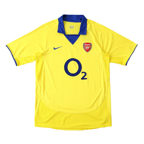 Camisa Retrô Arsenal Away 03/04 Torcedor Nike Masculina - Amarelo