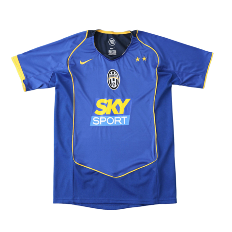 Camisa Juventus Retrô II Away 04/05 Torcedor Nike Masculina - Azul