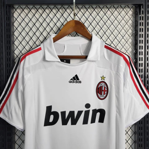 Camisa Milan Retrô Reserva Away II 07/08 Torcedor Masculina - Branco