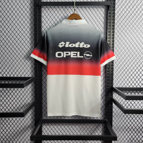 Camisa Milan Retrô Reserva Away II 95/96 Torcedor Masculina - Branco