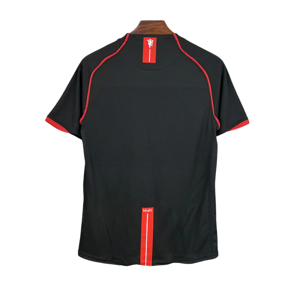 Camisa Manchester United Terceira Third III Retrô 07/08 Torcedor Masculina - Preto