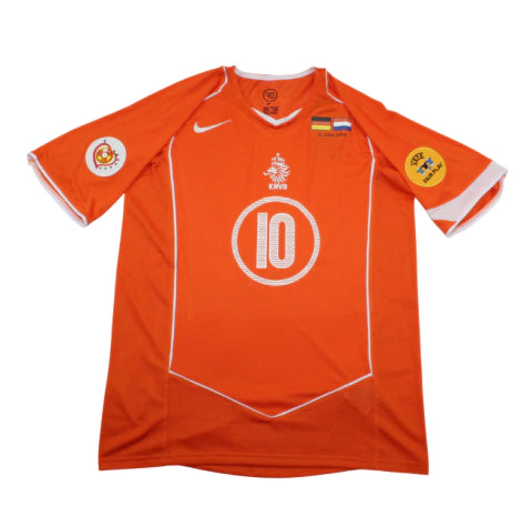 Camisa Retrô seleção Holanda Titular Home I 2004 Torcedor Masculina - Laranja