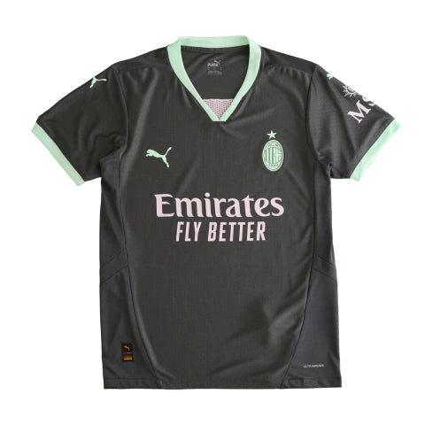 Camisa Milan Third Terceira III 24/25 Torcedor Masculino - Preto e Verde