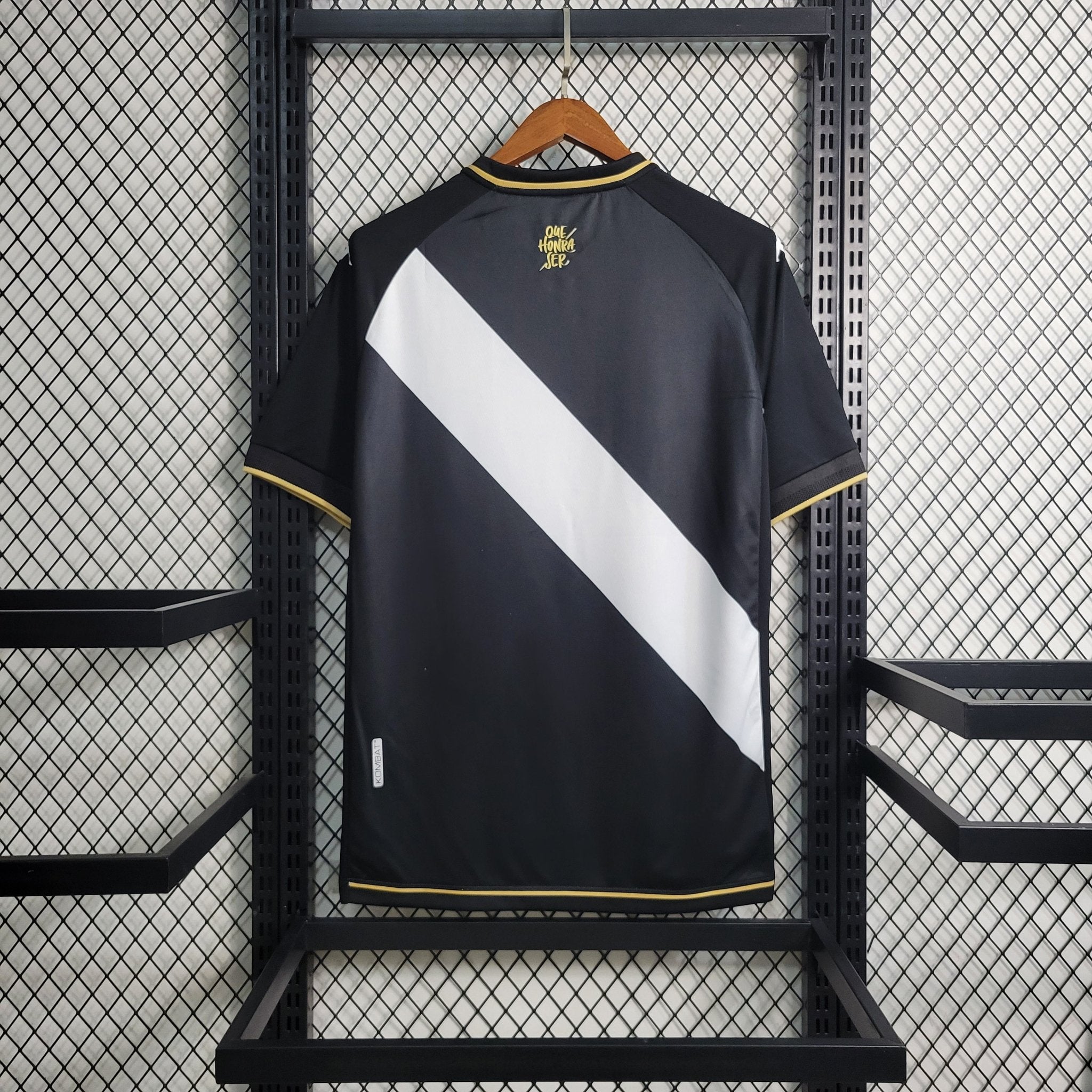 Camisa Vasco da Gama I 23/24 - Kappa Torcedor Masculina - Preta
