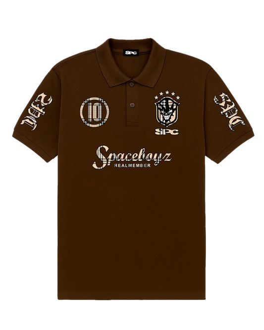 Space Polo Checkmate Brasil Brown