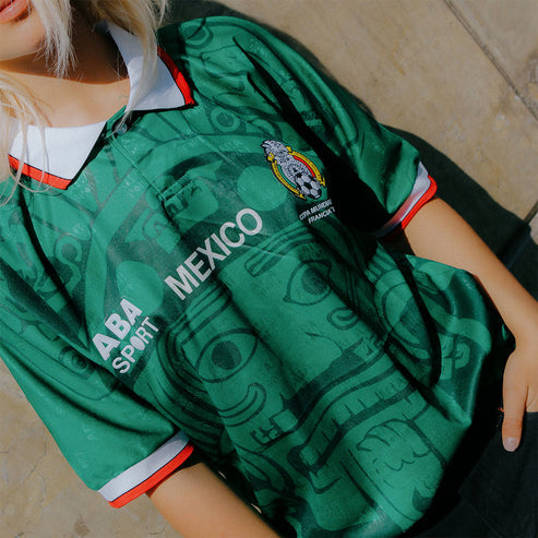 Camisa México 1998 Retrô Local - Verde