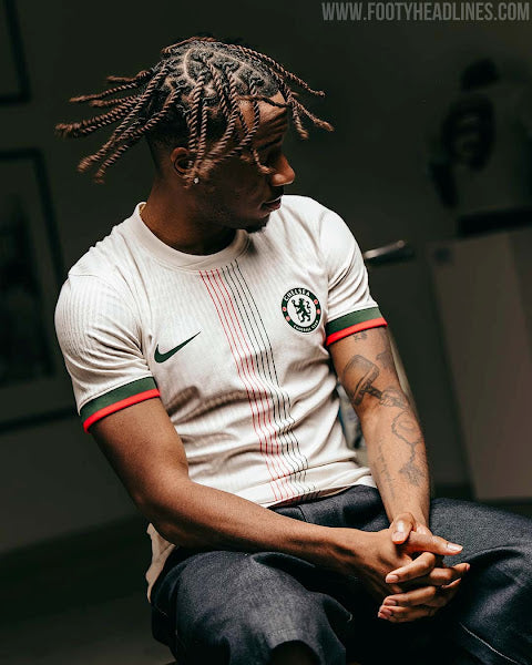Camisa Chelsea Masculina Away 2025/26 - Torcedor - Branco