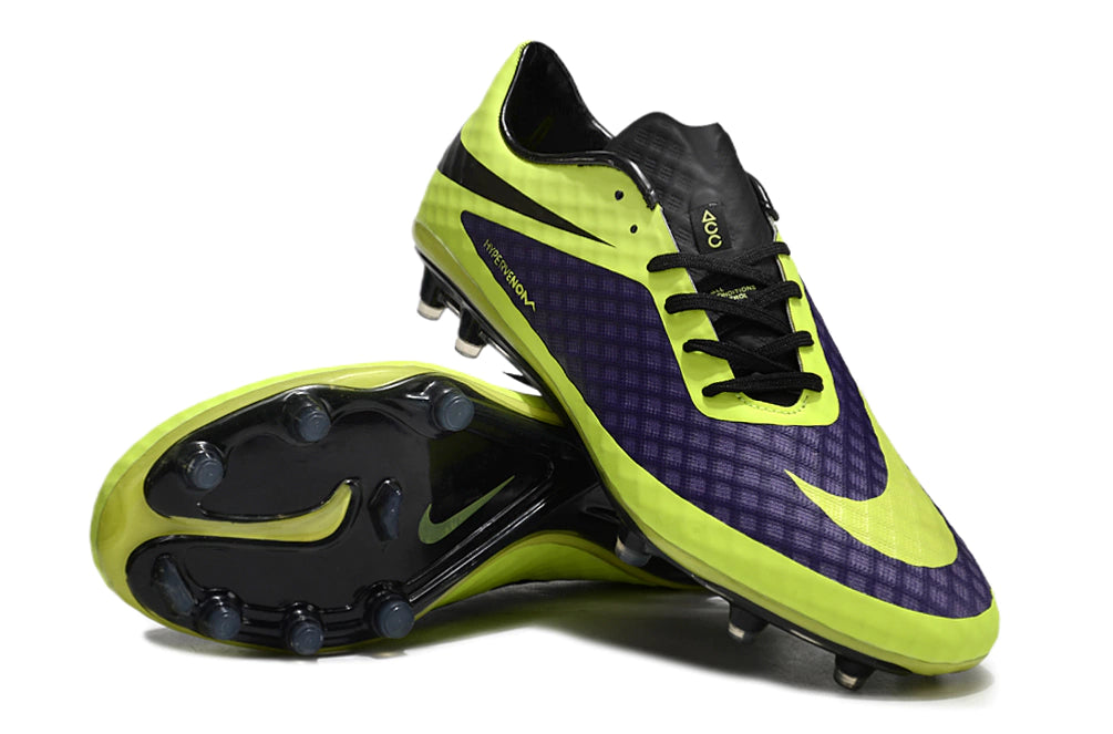 Chuteira Nike Chuteira Hypervenom Campo - Roxa + Verde