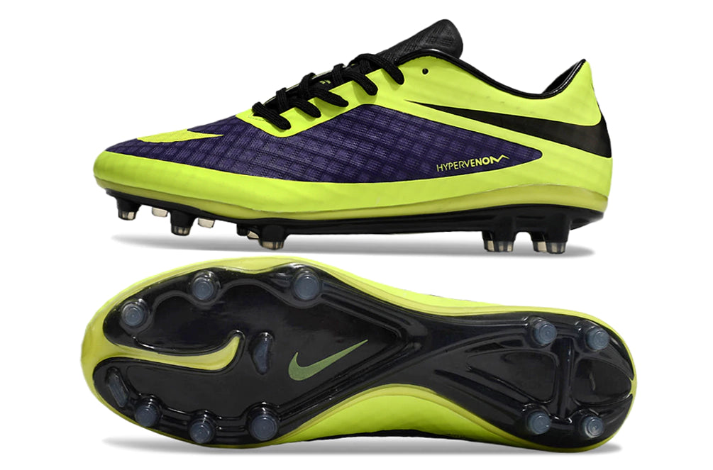 Chuteira Nike Chuteira Hypervenom Campo - Roxa + Verde