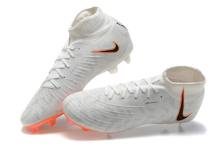 Chuteira Nike Phantom Luna Elite Campo - Branca + Laranja