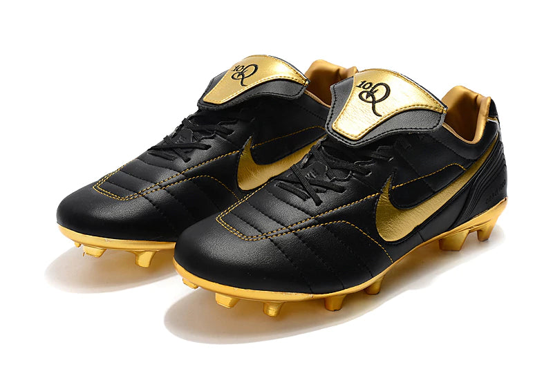 Chuteira Nike Tiempo Legend 7 R10 Elite - Preto + Dourado