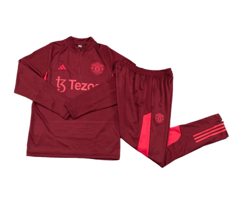 Manchester United - Conjunto de Treino - Agasalho 23/24 Masculina - Vermelho