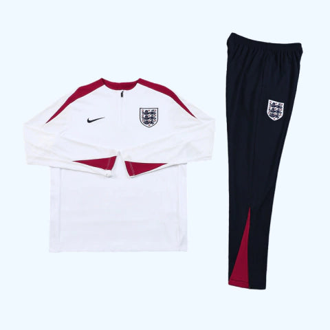 Iglaterra Conjunto de Treino - Agasalho 24/25 Masculina - Branco