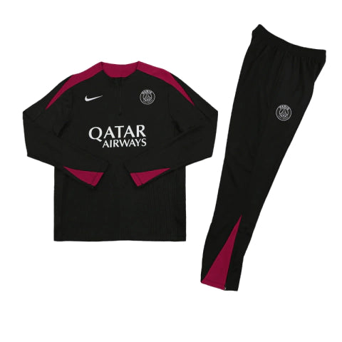PSG Conjunto de Treino - Agasalho 24/25 Masculina - Preto