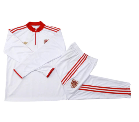 Bayern de Munichen - Conjunto de Treino - Agasalho 25/26 Masculina - Branco