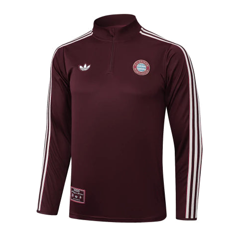 Bayern de Munichen - Conjunto de Treino - Agasalho 25/26 Masculina - Marrom