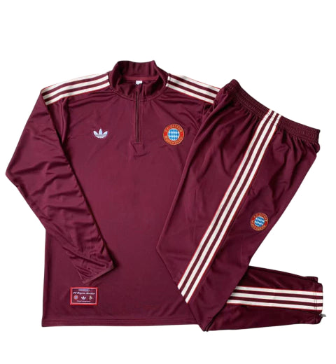 Bayern de Munichen - Conjunto de Treino - Agasalho 25/26 Masculina - Marrom