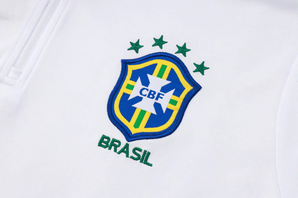 Brasil - Conjunto de Treino - Agasalho 1998 Masculina - Branco