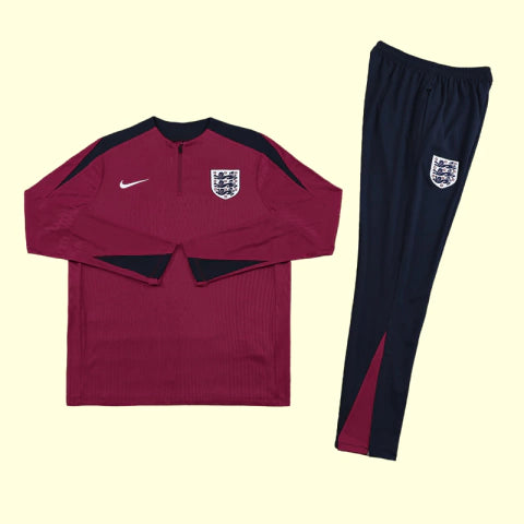 Inglaterra Conjunto de Treino - Agasalho 24/25 Masculina - Bordo