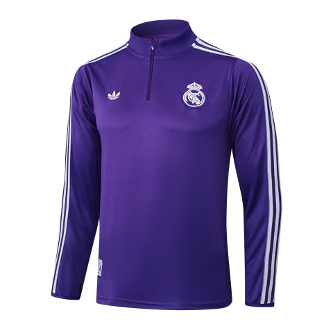 Real Madrid - Conjunto de Treino - Agasalho 25/26 Masculina - Roxo