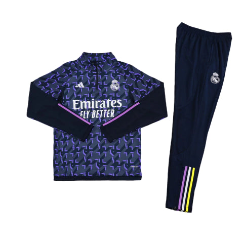Real Madrid Conjunto de Treino - Agasalho 23/24 Masculina - Azul