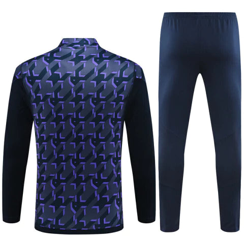 Real Madrid Conjunto de Treino - Agasalho 23/24 Masculina - Azul