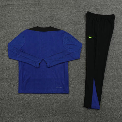 Barcelona Conjunto de Treino - Agasalho 24/25 Masculina - Azul