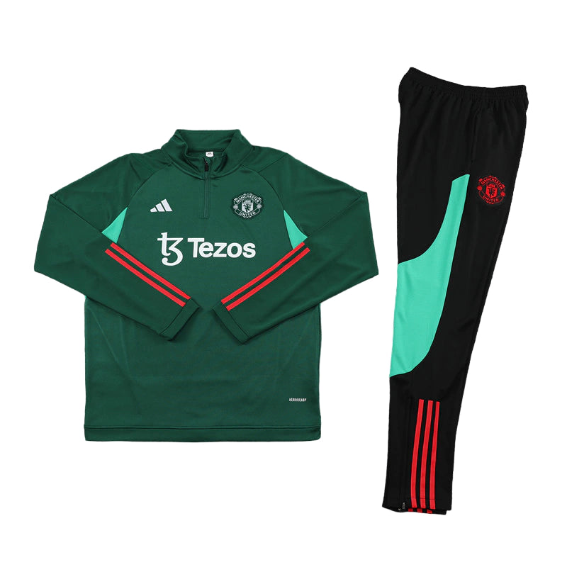 Manchester United - Conjunto de Treino - Agasalho 23/24 Masculina - Verde