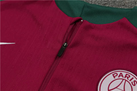 PSG Conjunto de Treino - Agasalho 24/25 Masculina - Bordo