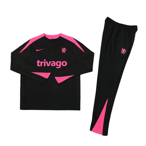 Holanda Conjunto de Treino - Agasalho 24/25 Masculina - Preto e Rosa
