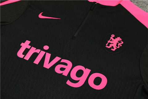 Holanda Conjunto de Treino - Agasalho 24/25 Masculina - Preto e Rosa