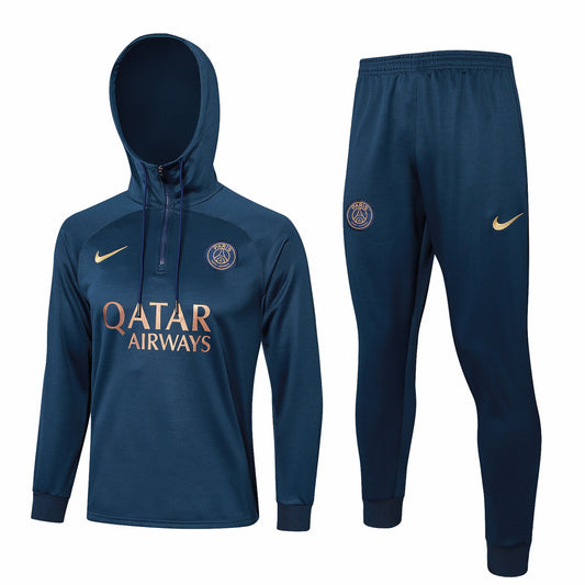 Conjunto Agasalho com touca PSG 2024 - Azul