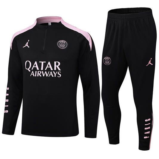 Conjunto Agasalho PSG Treino 2024/25 - Preto