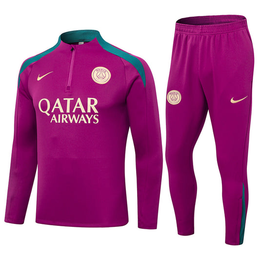 Conjunto Agasalho PSG Treino 2024/25 - Rosa